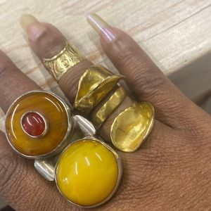 COPY - Handcrafted brass ring vintage also sold in Silver.